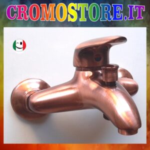 GRUPPO RUBINETTO VASCA MONOCOMANDO "CLASSIC" - RAMATO - RAME
