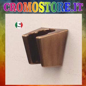 SUPPORTO A MURO PER DOCCETTA IN ABS - BRONZATO - BRONZO