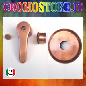 KIT PER RUBINETTO PASSO RAPIDO ROTONDO SCARICO WC - RAMATO - RAME